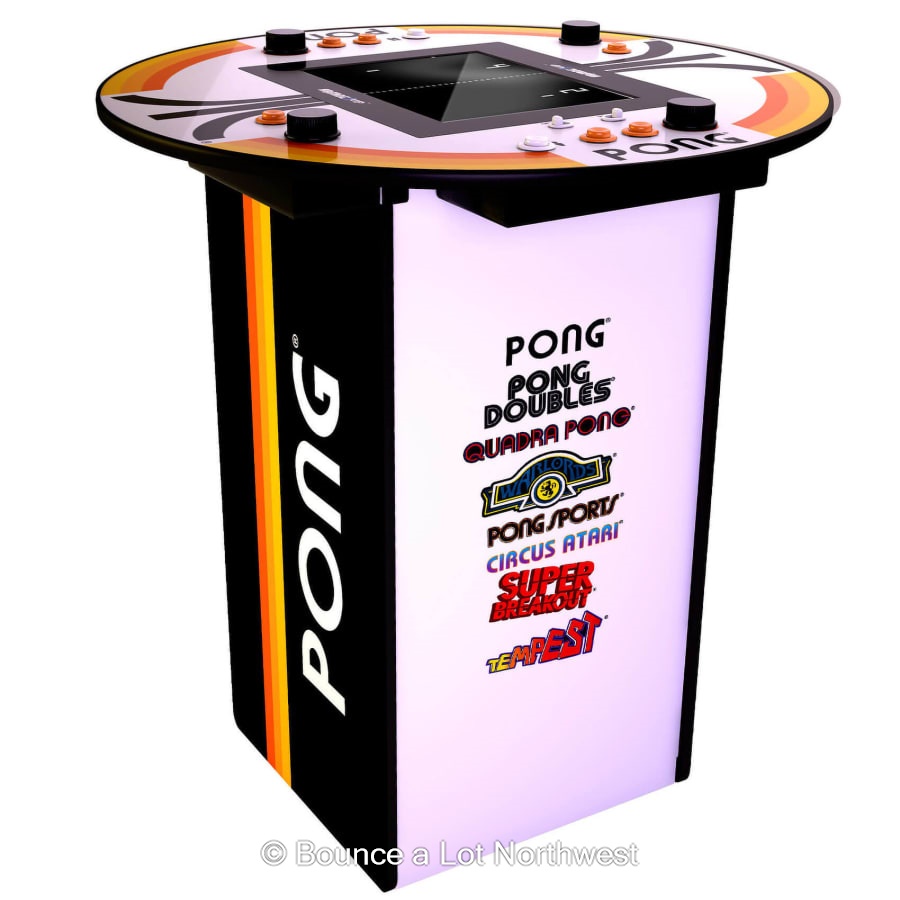 Pong 4Player Multi Game Cocktail Arcade Machine Bouncy Castle Hire